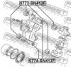 SUZUK 5520186040 Bellow, brake caliper guide